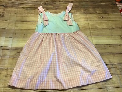 Ellie Dress Madison Park Mint And Providence Pink Stripe Mint Magnolia Size 6-image