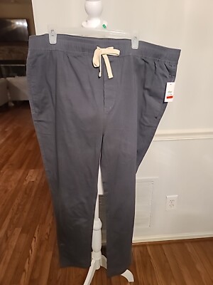 Dip Men Grey Drawstring Stretch Active Pants Size X-Large-image