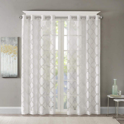 Eden Single Curtain for Bedroom, Modern Contemporary Light Sheers for Living Roo-image