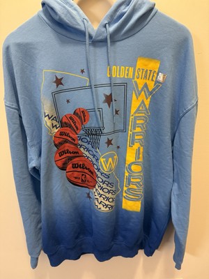   Golden State Warriors Pullover Hoodie Sweatshirt Mens XL Blue Dip Dye New-image