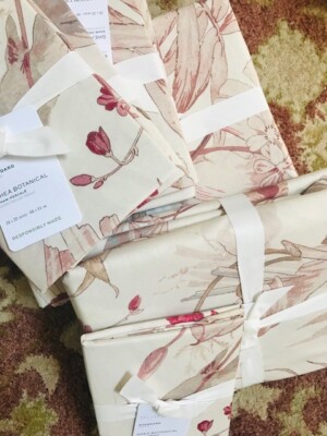 Pottery Barn Shea Floral Duvet Cover Soft Rose King 2 Euro Shams Blush 3pc New🦩-image