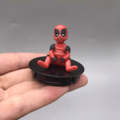 Marvel Deadpool & Wolverine X-Men Baby Deadpool MINI Figure Statue Topper Toy-image