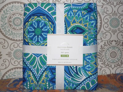 POTTERY BARN 100% ORGANIC COTTON FULL/QUEEN MARTINA DUVET-image