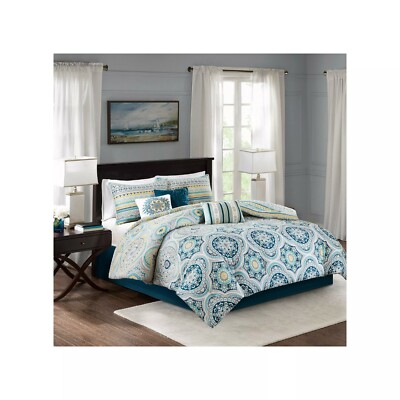 Madison Park Delta 7-piece Printed Comforter Queen Set-image