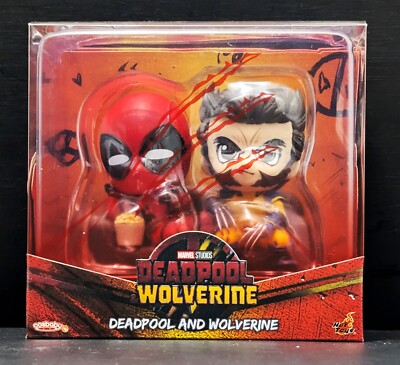 Hot Toys Deadpool & Wolverine Best Buds on Sofa Cosbaby Figure  COSB1092-image