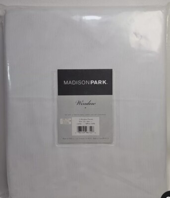 Madison Park Ceres Twisted Tab Panel Sheer Curtain Set 50