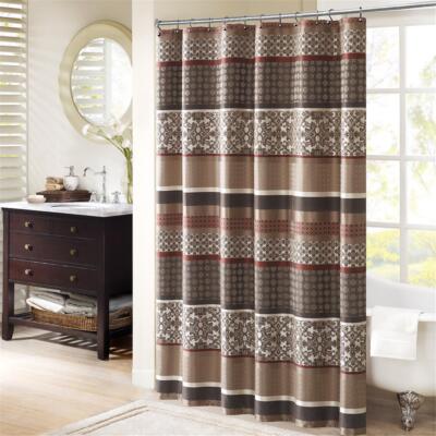Madison Park Princeton Jacquard Shower Curtain-image