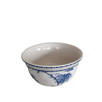 Pottery Barn soup bowl Sophia Blue & White Crackle crazed Glaze toile 6