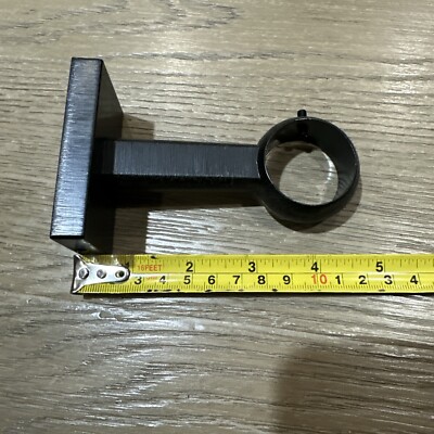 Pottery Barn End Standard Black Cast Iron 1.25 curtain bracket-image