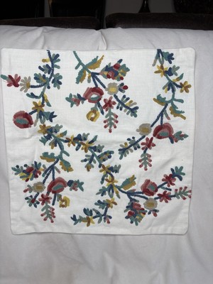 Pottery Barn Nora Embroidered Pillow Cover 18x18-image