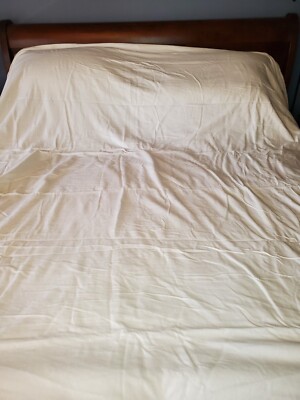 Pottery Barn Soft 100% Cotton Duvet Cover, King/Cali King, Classic White, EUC-image