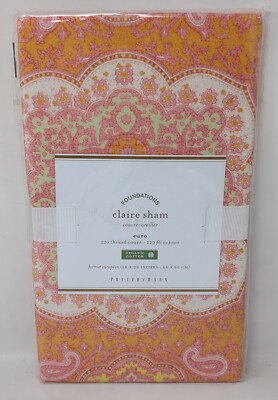 Pottery Barn Claire Sham Euro Square 26