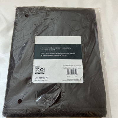 Lichtenberg Valance Curtain 54in W x 18in - Chocolate Package Of 2  2022-image