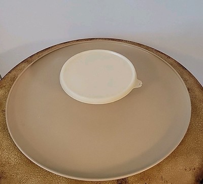 Tupperware Vintage 3 Piece Chip Dip & Serve Tan Tray 14