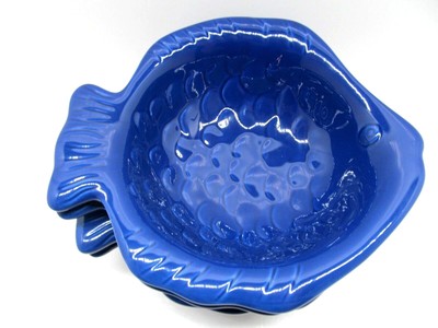 Home Studio Coastal Collection Set Of 4 Blue Fish Shaped  Bowls -image