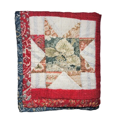 Pottery Barn Emerson Reversible Quilted Standard Sham OB EUC READ -image