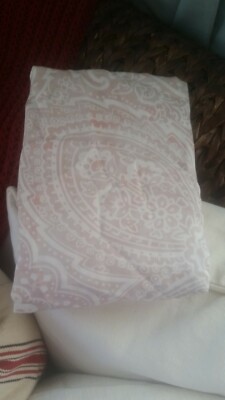 NEW Pottery barn Vanessa tencel paisley STANDARD sham soft rose pink-image