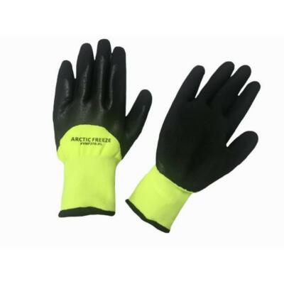 Seattle Gloves Hi Vis- Winter Lined Nitrile Dipped Palm Gloves-HVNF370XXL-F.Ship-image