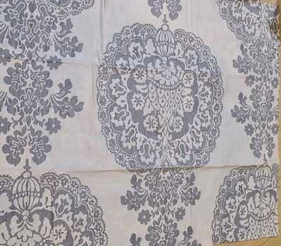 2pc Set Pottery Barn Lucianna Medallion Shams Standard Percale Gray 26 x 20-image
