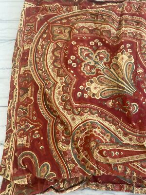 Pottery Barn Alice Paisley Standard Pillow Shams  Red Gold Green Multiple Availa-image