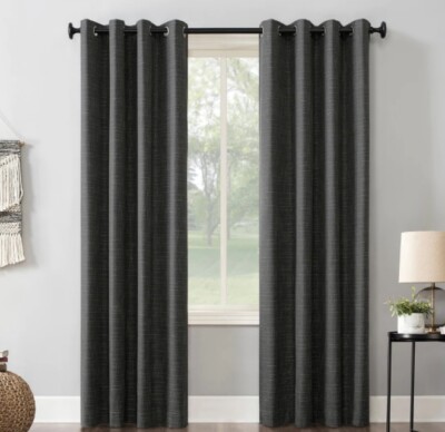 Single Curtain Panel Window Black Out Insulated Thermal Drapes Privacy Room Bed-image