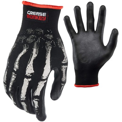 Bone Series Foam Nitrile Mechanic Gloves with Grip, Work Gloves and All Purpo...-image