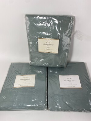 Pottery Barn Foundations Set of 3 Silk Dupioni Drape Pole Top 50