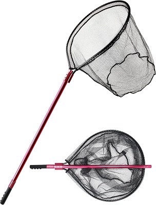 Fishing Net Large Fishing Net with Handle Landing Nets for Saltwater Telescopic -image
