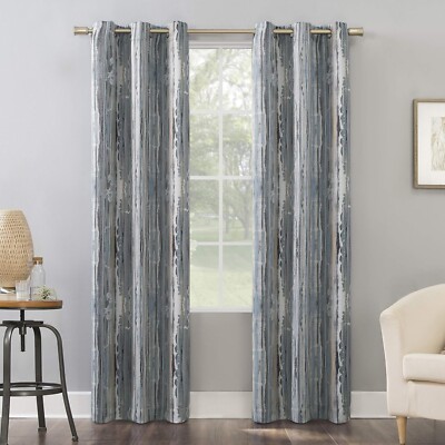 Sun Zero Artifact Abstract Painting Blackout Grommet 1 Curtain Panel,40