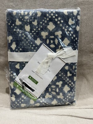 Pottery Barn Shibori Euro Sham  Blue Made to order-image