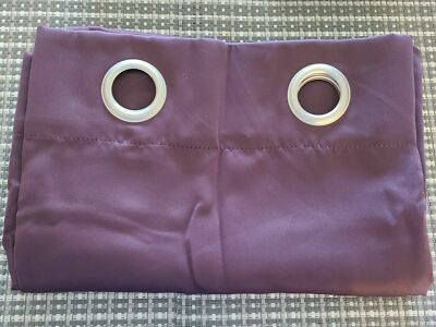 LiCHTENBERG New Energy  Rod Pocket~One Curtain Panel~Plum~54