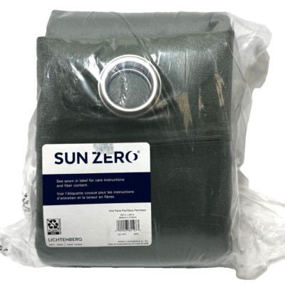 Sun Zero Velvet 100% Blackout Thermal Grommet Curtain 104
