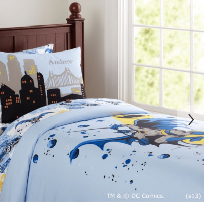 NIP Pottery Barn Kids BATMAN Duvet Cover Full Queen-image