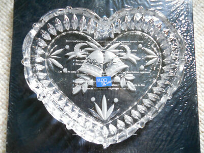 STUDIO NOVA JAPAN Heart Shaped Crystal Serving Tray, New-image