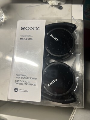 SONY Stereo Headphones Black MDR-ZX110-image