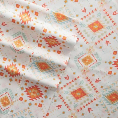 Ienjoy Home The Boho & Beyond Premium Sheet Set Full Coral Ultra Soft 4-Pc BED53-image