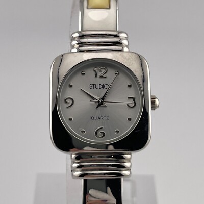Studio Womens Watch Bangle Band 23mm Case Quartz Analog Three Hands-image