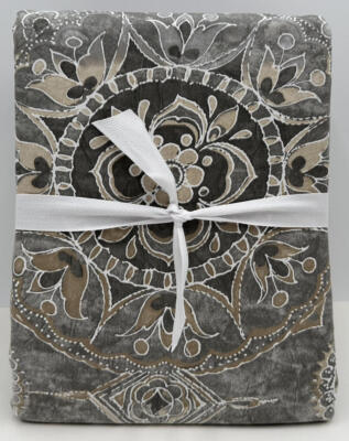 Pottery Barn Jacquelyn Medallion Organic Sateen Duvet Cover ~ Multi-image