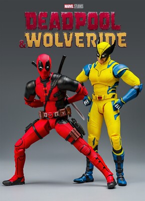 ZD Toys 1/10 2Pcs heroes & Wolverine Logan Action Figure Soldier Model w/Stand-image