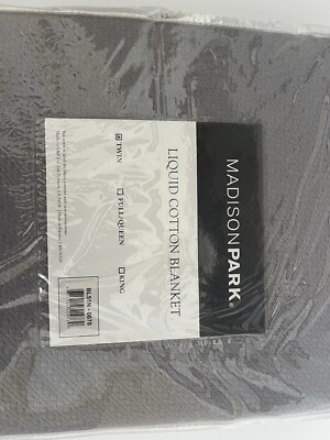 Maddison Park Liquid Cotton Blanket Twin-image