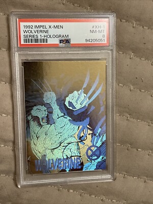 1992 Impel X-men Wolverine Hologram #XH-1 PSA 8 NM-MT-image