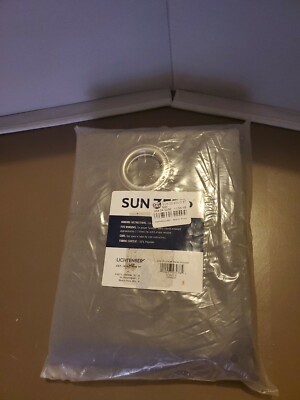 Sun Zero Steel Gray Single Grommet Curtain Panel 54 x 95 (New) (Sealed)-image