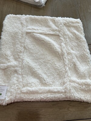 Pottery Barn Patchwork Sherpa Pillow Cover 20x20