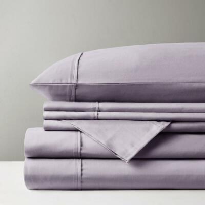 56% Cotton 44% Polyester 6pcs Solid Sheet Set,MPH20-0010-image