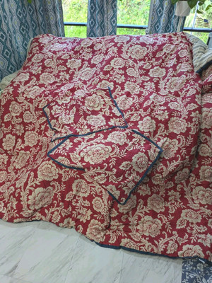 Madison Park Red Rose Cotton Twill Reversible Comforter And Shams-image