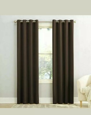 Sun Zero Barrow Energy Efficeient Gromment Curtain Panel, 54