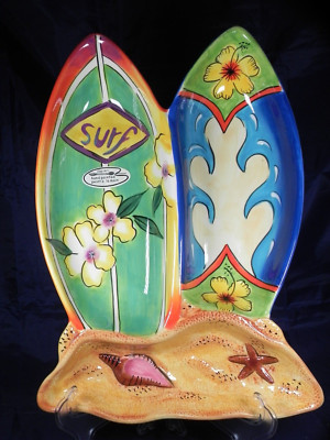 Clay Art Surf’s Up Surfboard Design Chip & Dip Beach 16