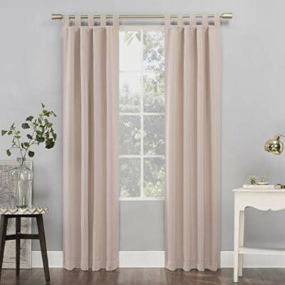 40x95 Kenneth Tab Top Blackout Curtain Panel Blush - Sun Zero-image