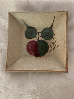 Vintage Ballydougan Pottery Studio 7” Square Bowl-image