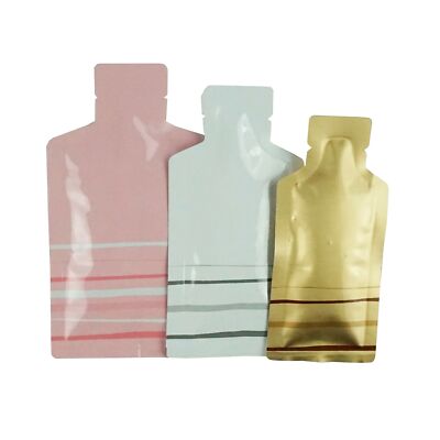 QQ Studio 2 x 4.3 in Sample Bags Bottle Shaped Foil Bags for Cosmetics & Lotions-image